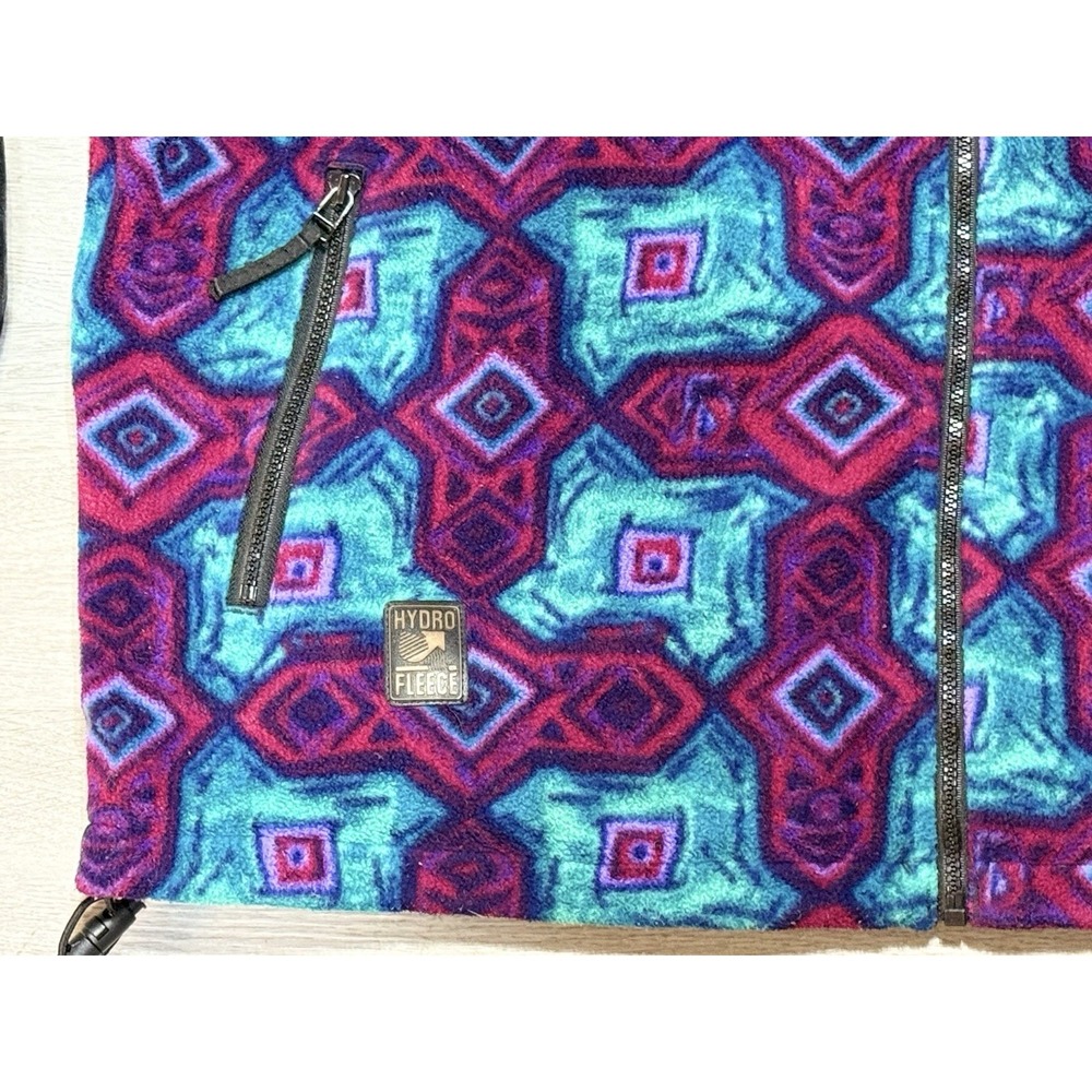 Vintage Descente Anorak Aztec Fleece Jacket Mens Size XL Ski Gorpcore Gear 90's - Picture 2 of 12